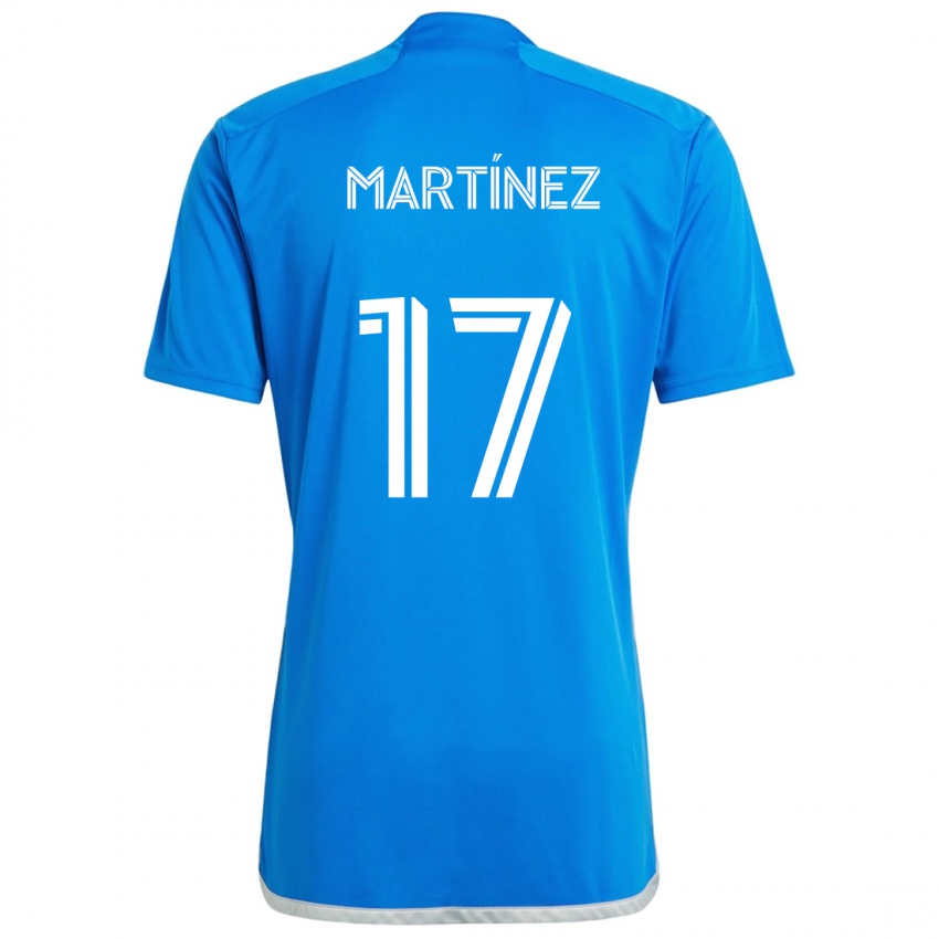 Niño Camiseta Josef Martínez #17 Azul Blanco 1ª Equipación 2024/25 La Camisa