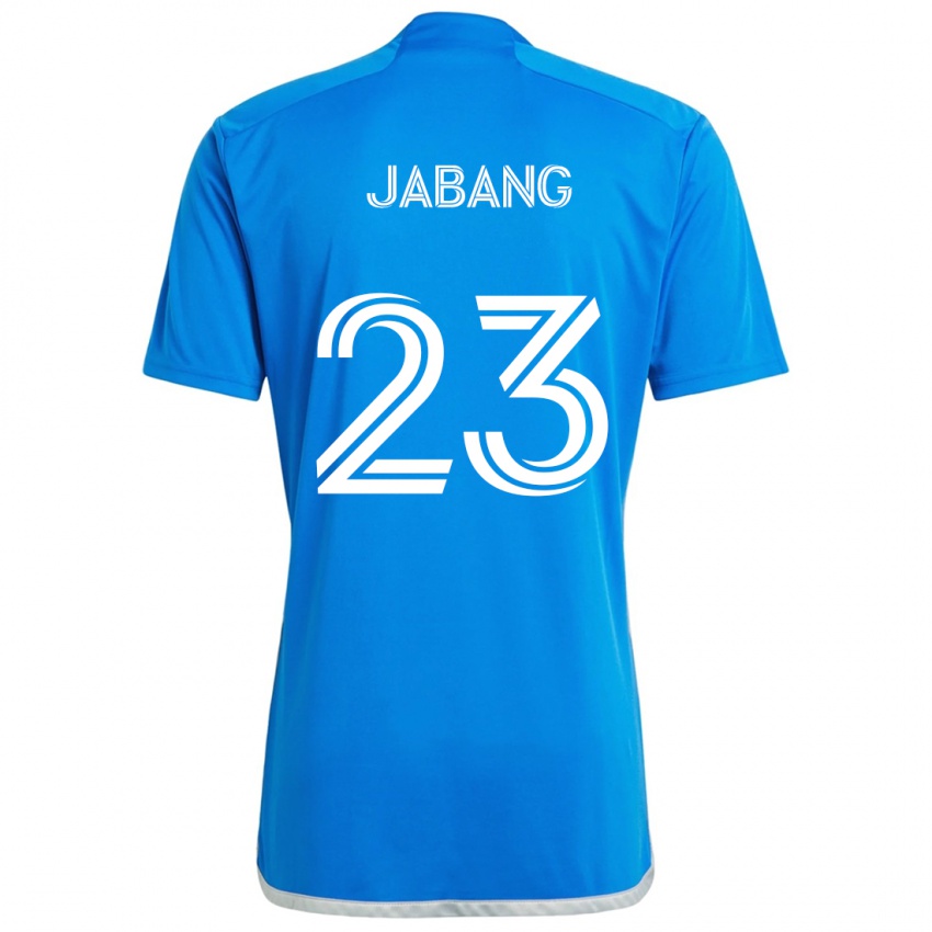 Niño Camiseta Ousman Jabang #23 Azul Blanco 1ª Equipación 2024/25 La Camisa