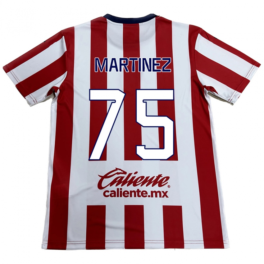 Niño Camiseta Isaac Martínez #75 Rojo Blanco 1ª Equipación 2024/25 La Camisa