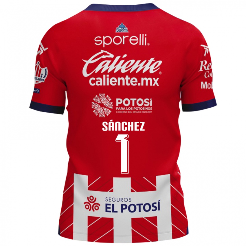 Niño Camiseta Andrés Sánchez #1 Rojo Blanco 1ª Equipación 2024/25 La Camisa