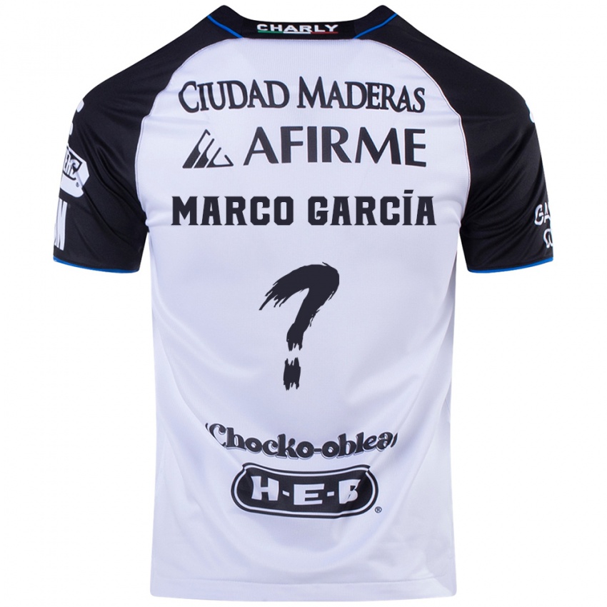 Niño Camiseta Marco Garcia #0 Azul Negro 1ª Equipación 2024/25 La Camisa