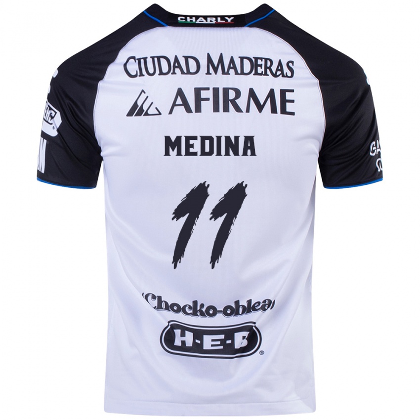 Niño Camiseta Alan Medina #11 Azul Negro 1ª Equipación 2024/25 La Camisa