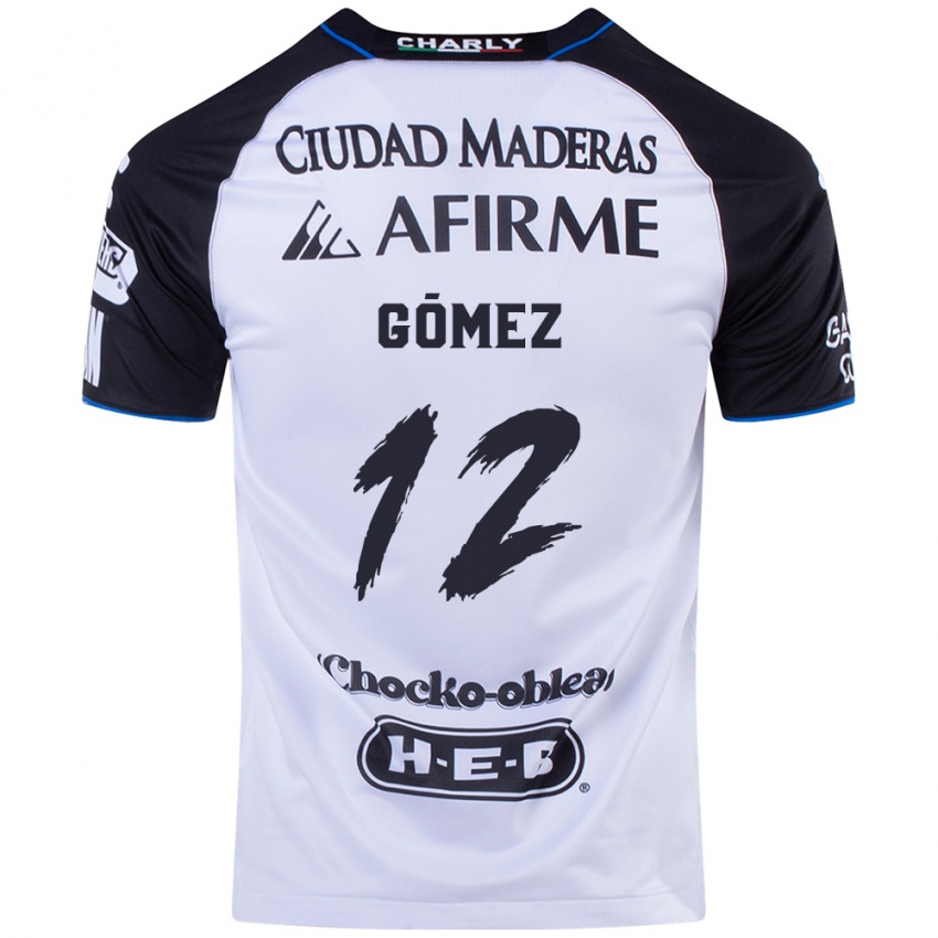 Niño Camiseta Jaime Gómez #12 Azul Negro 1ª Equipación 2024/25 La Camisa