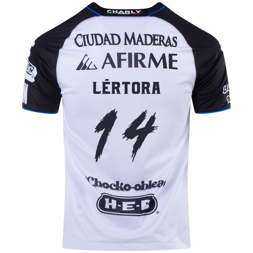 Niño Camiseta Federico Lértora #14 Azul Negro 1ª Equipación 2024/25 La Camisa