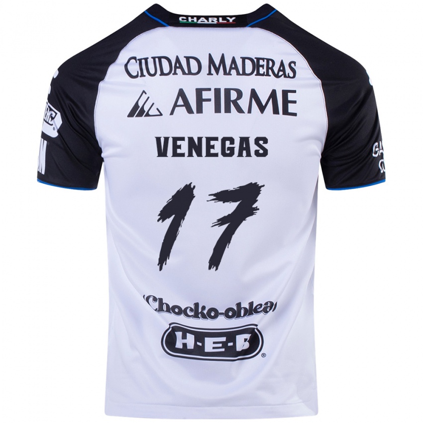 Niño Camiseta Francisco Venegas #17 Azul Negro 1ª Equipación 2024/25 La Camisa