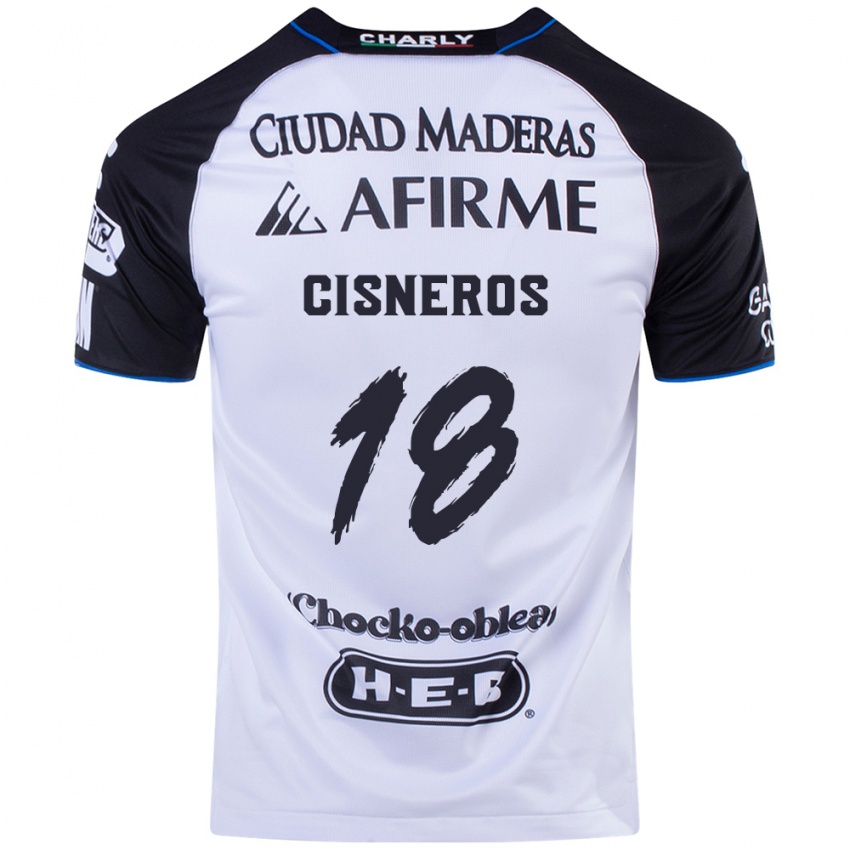 Niño Camiseta Ronaldo Cisneros #18 Azul Negro 1ª Equipación 2024/25 La Camisa