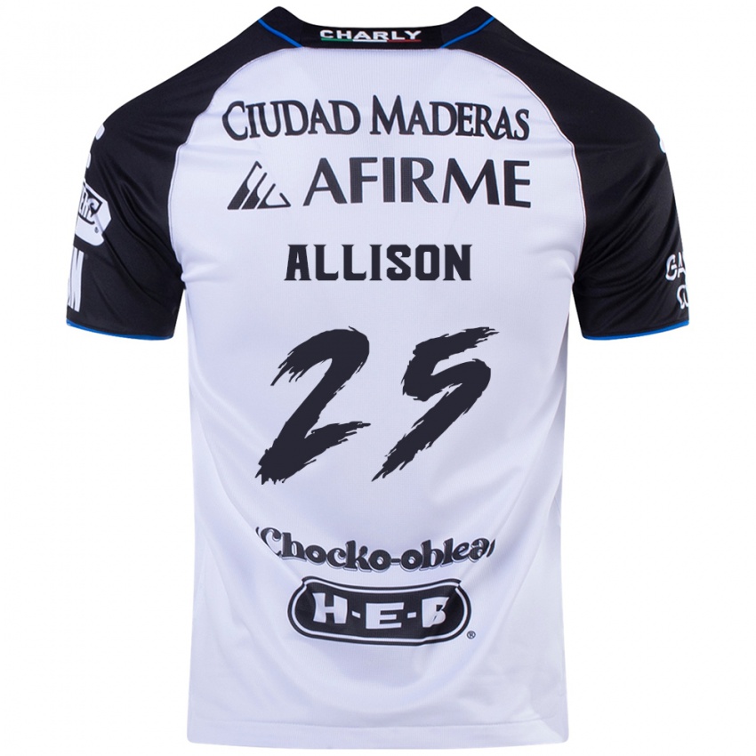 Niño Camiseta Guillermo Allison #25 Azul Negro 1ª Equipación 2024/25 La Camisa