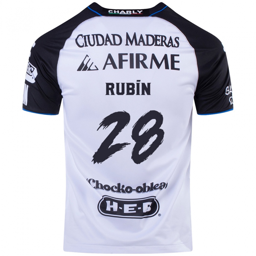 Niño Camiseta Rubio Rubín #28 Azul Negro 1ª Equipación 2024/25 La Camisa