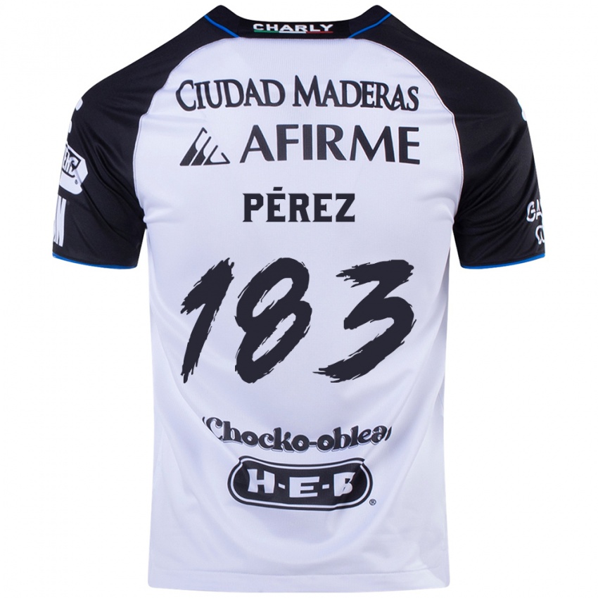 Niño Camiseta Aldahir Pérez #183 Azul Negro 1ª Equipación 2024/25 La Camisa