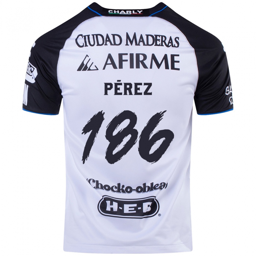 Niño Camiseta José Pérez #186 Azul Negro 1ª Equipación 2024/25 La Camisa