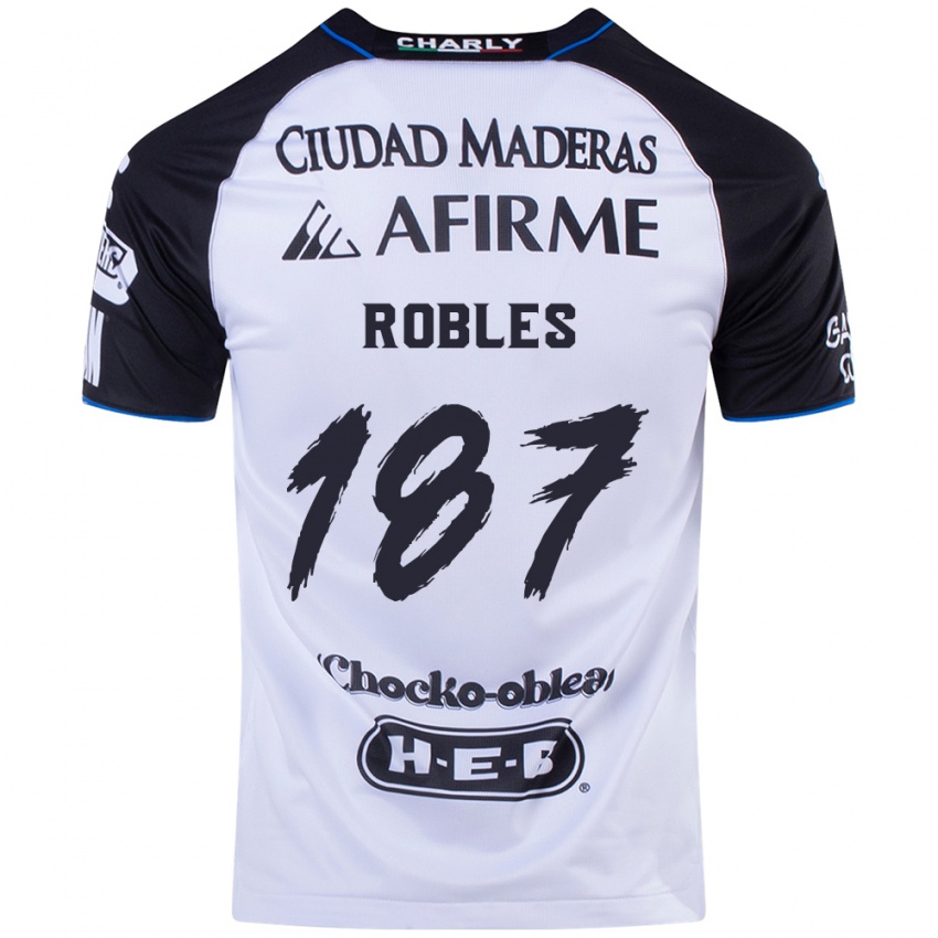 Niño Camiseta Juan Robles #187 Azul Negro 1ª Equipación 2024/25 La Camisa