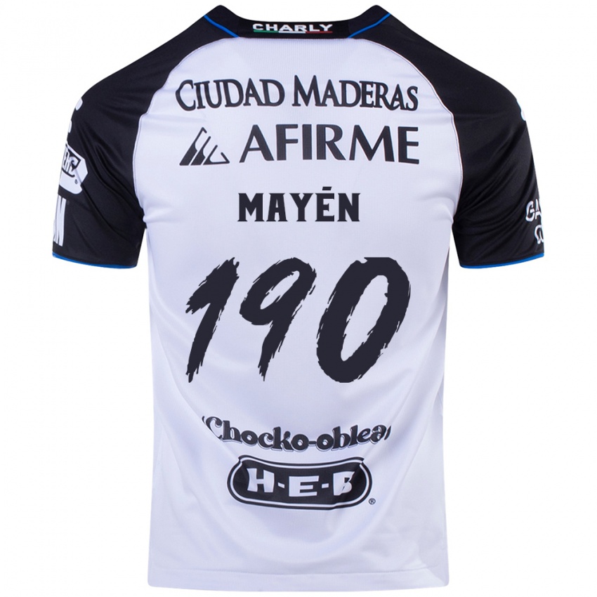 Niño Camiseta Eduardo Mayén #190 Azul Negro 1ª Equipación 2024/25 La Camisa