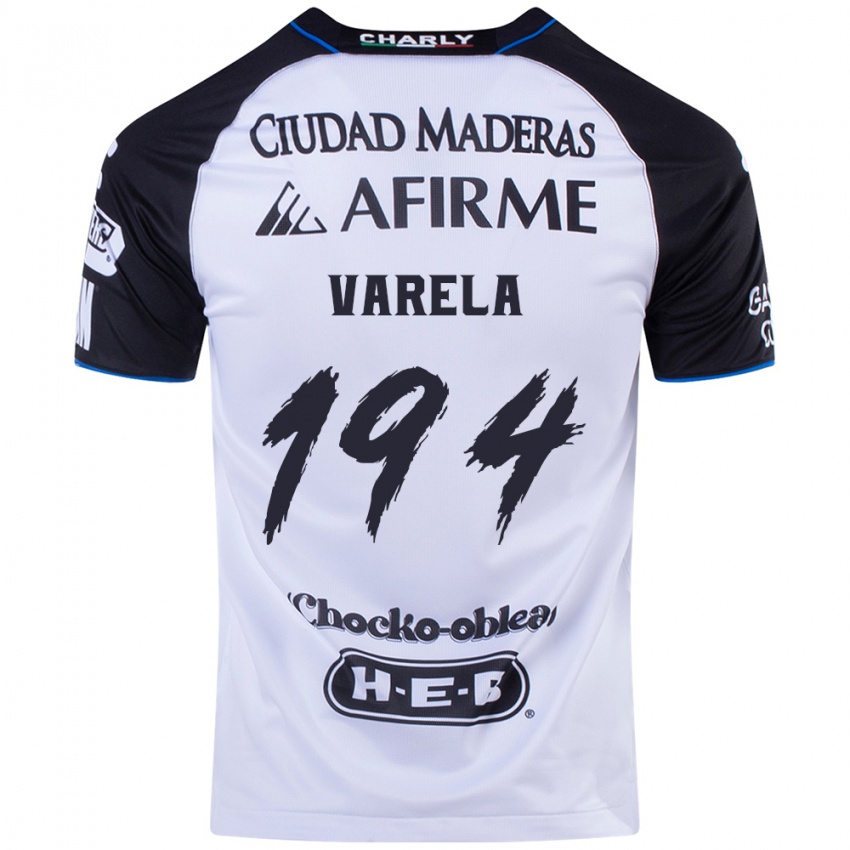 Niño Camiseta José Varela #194 Azul Negro 1ª Equipación 2024/25 La Camisa