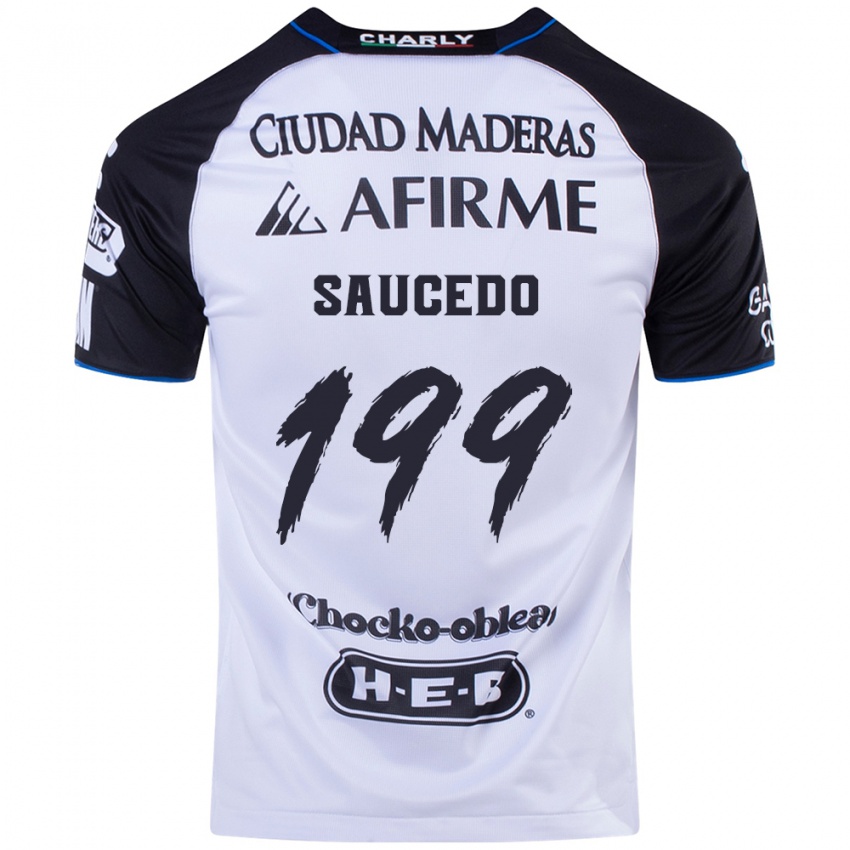 Niño Camiseta Christian Saucedo #199 Azul Negro 1ª Equipación 2024/25 La Camisa