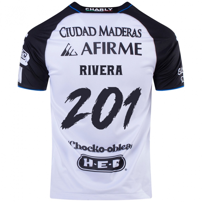 Niño Camiseta Christian Rivera #201 Azul Negro 1ª Equipación 2024/25 La Camisa