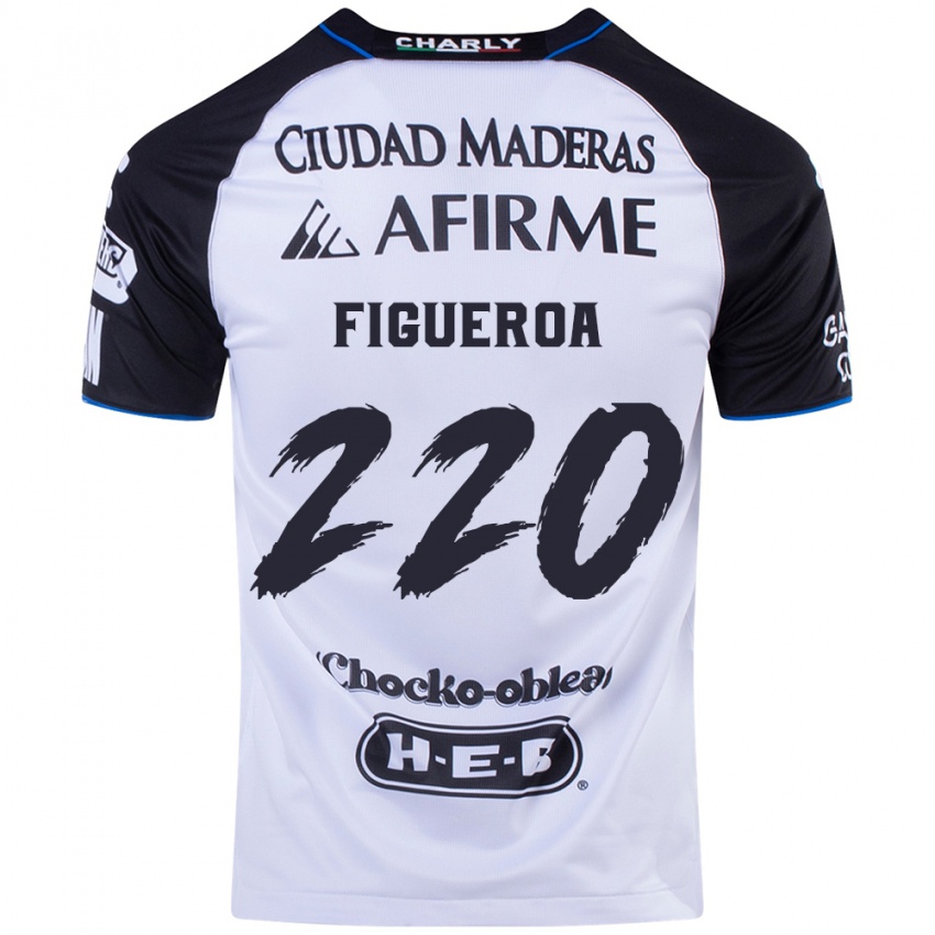 Niño Camiseta Christopher Figueroa #220 Azul Negro 1ª Equipación 2024/25 La Camisa