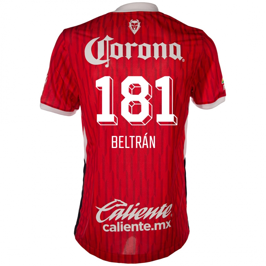 Niño Camiseta Ronaldo Beltrán #181 Rojo Blanco 1ª Equipación 2024/25 La Camisa