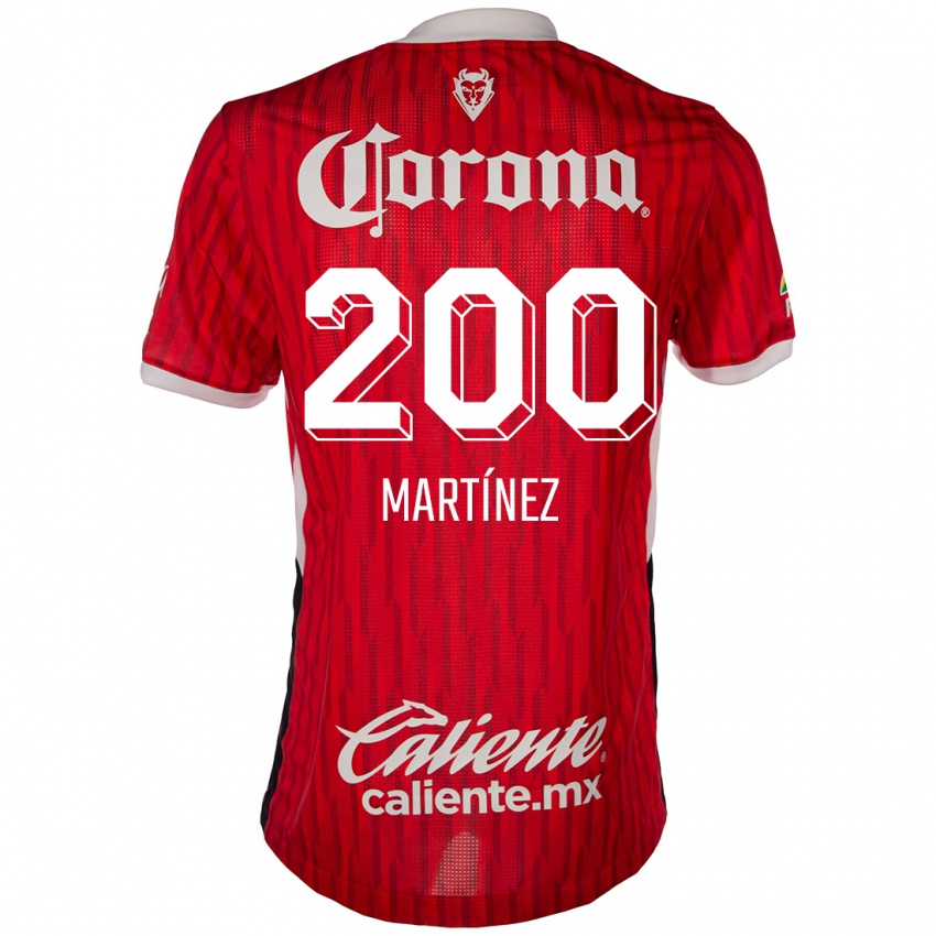 Niño Camiseta Edgar Martínez #200 Rojo Blanco 1ª Equipación 2024/25 La Camisa