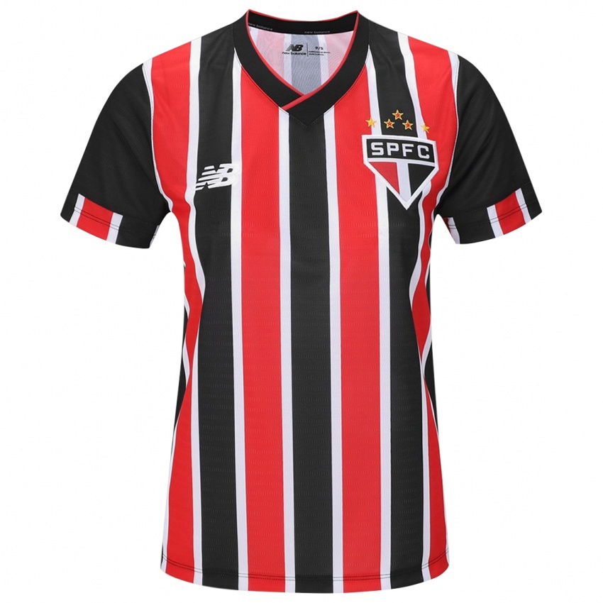 Niño Camiseta Welington #6 Negro Rojo Blanco 2ª Equipación 2024/25 La Camisa