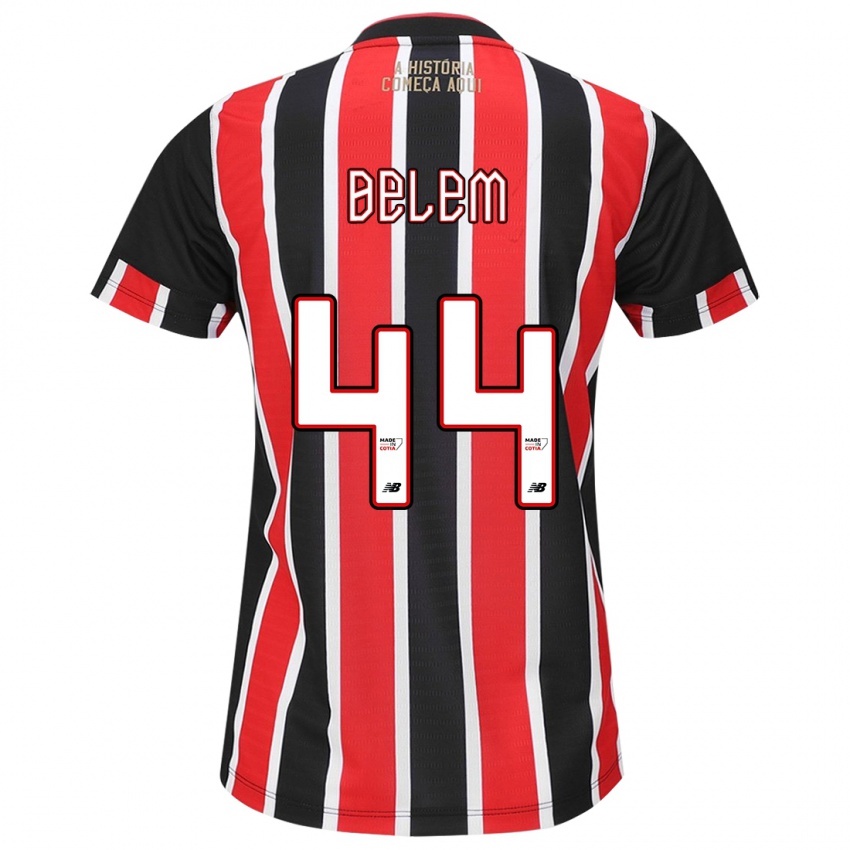 Niño Camiseta Matheus Belém #44 Negro Rojo Blanco 2ª Equipación 2024/25 La Camisa