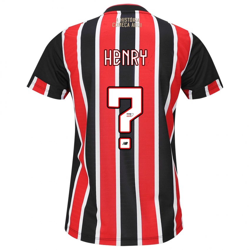 Niño Camiseta Thierry Henry #0 Negro Rojo Blanco 2ª Equipación 2024/25 La Camisa