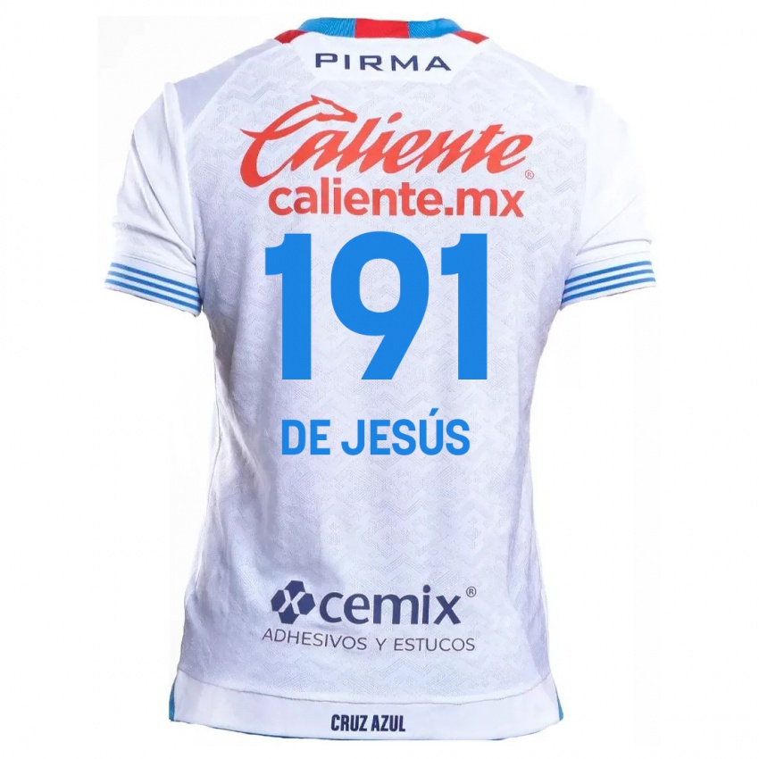 Niño Camiseta Luis De Jesús #191 Blanco Azul 2ª Equipación 2024/25 La Camisa