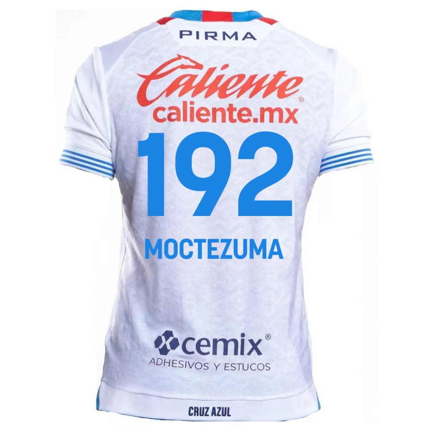 Niño Camiseta Brayan Moctezuma #192 Blanco Azul 2ª Equipación 2024/25 La Camisa