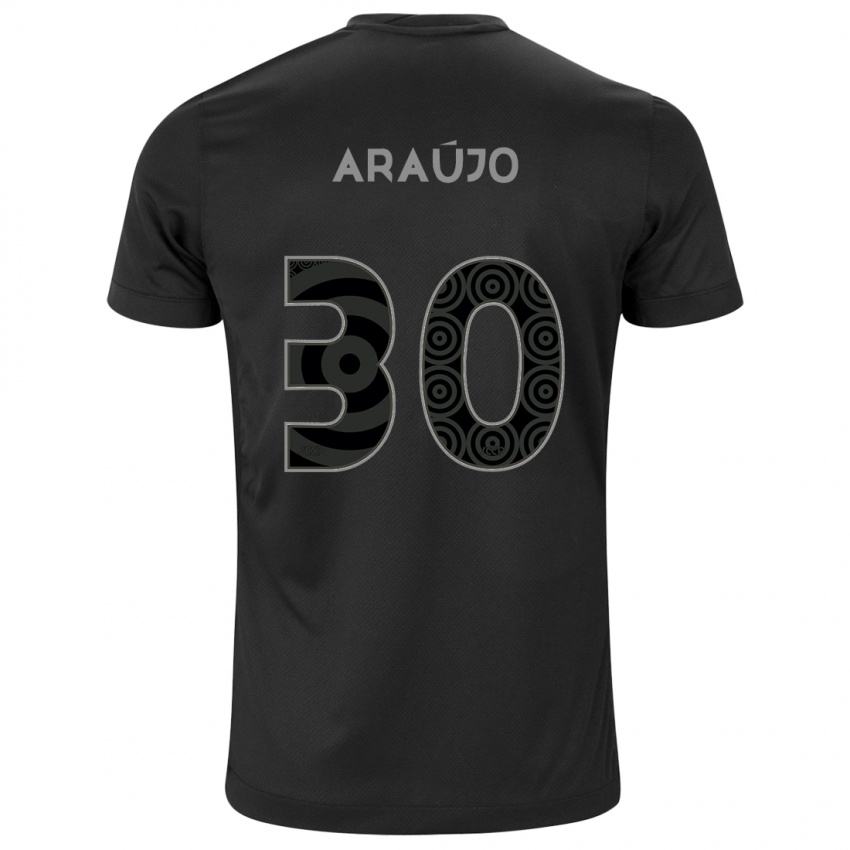 Niño Camiseta Matheus Araujo #30 Negro 2ª Equipación 2024/25 La Camisa