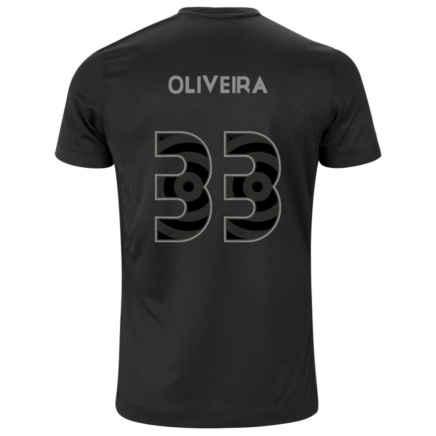 Niño Camiseta Ruan Oliveira #33 Negro 2ª Equipación 2024/25 La Camisa