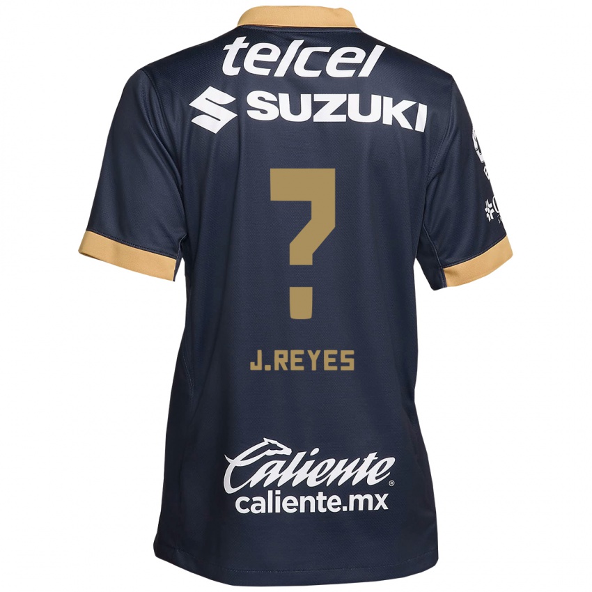 Niño Camiseta Joaquín Reyes #0 Obsidiana Dorada Blanca 2ª Equipación 2024/25 La Camisa