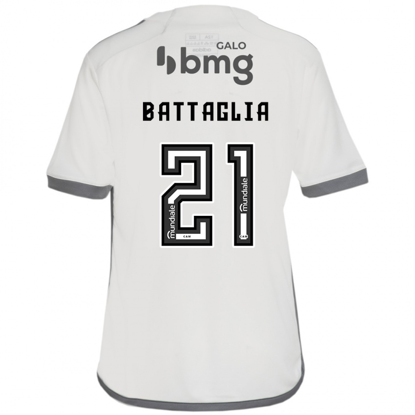 Niño Camiseta Rodrigo Battaglia #21 Blanquecino 2ª Equipación 2024/25 La Camisa