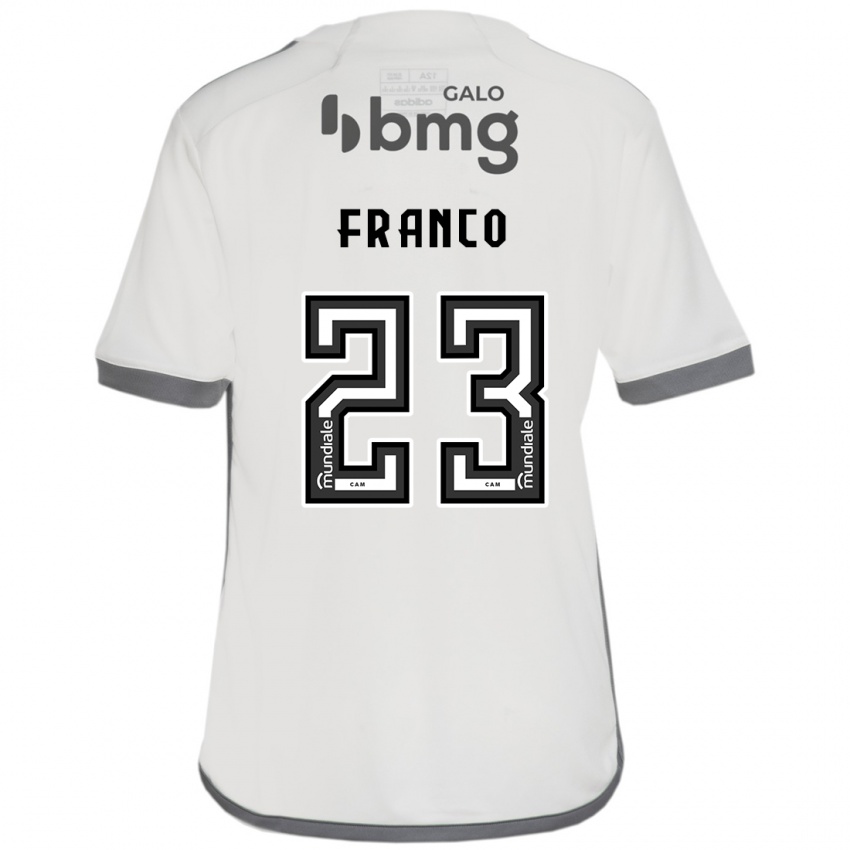 Niño Camiseta Alan Franco #23 Blanquecino 2ª Equipación 2024/25 La Camisa