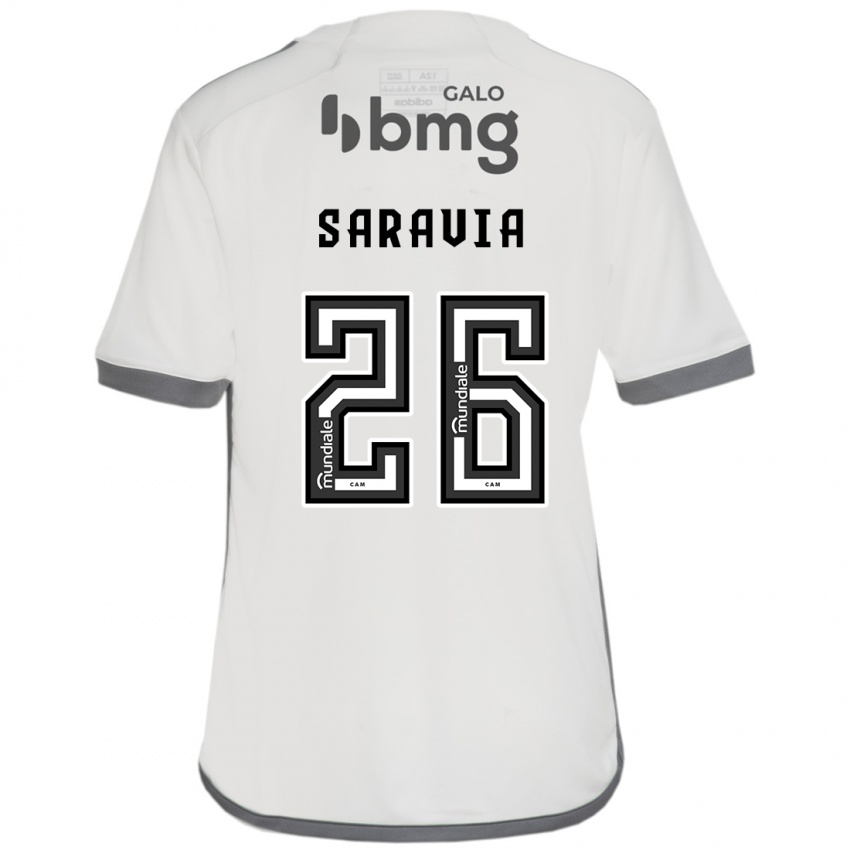 Niño Camiseta Renzo Saravia #26 Blanquecino 2ª Equipación 2024/25 La Camisa