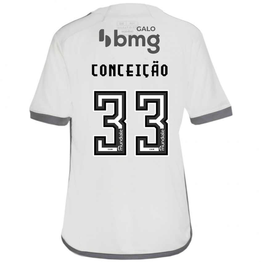 Niño Camiseta Robert Conceição #33 Blanquecino 2ª Equipación 2024/25 La Camisa