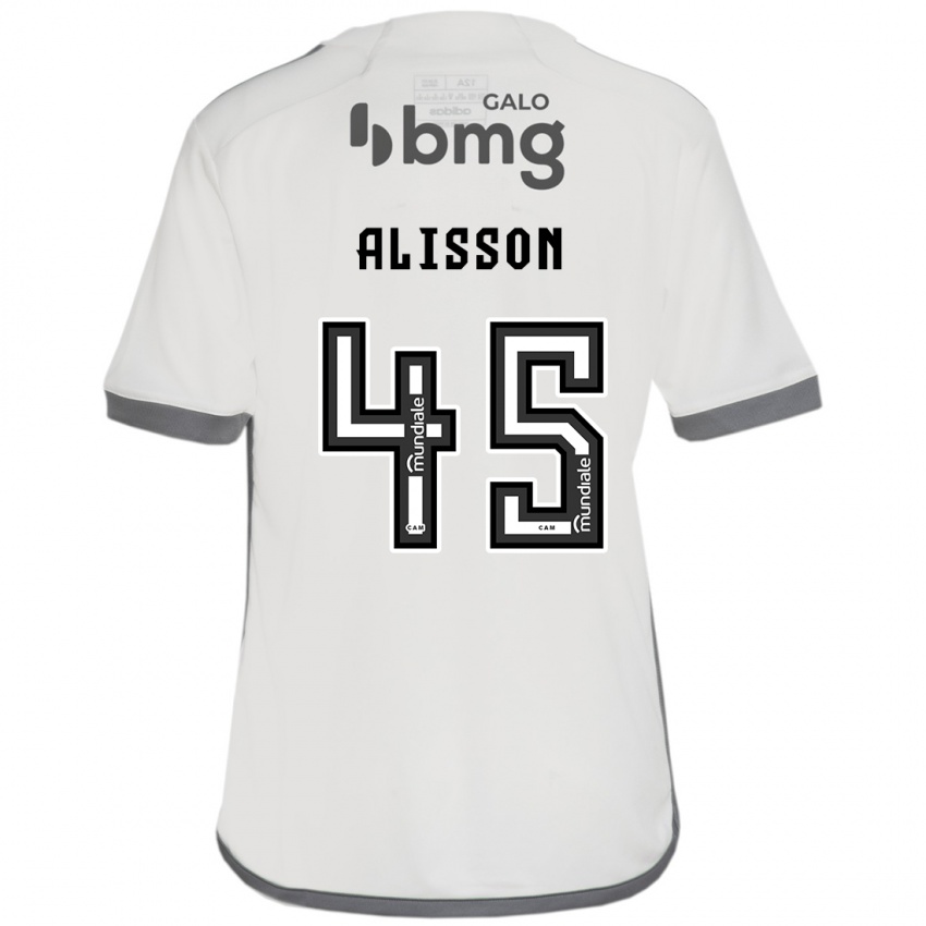 Niño Camiseta Alisson #45 Blanquecino 2ª Equipación 2024/25 La Camisa