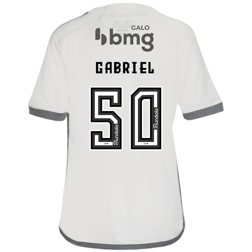 Niño Camiseta Vitor Gabriel #50 Blanquecino 2ª Equipación 2024/25 La Camisa