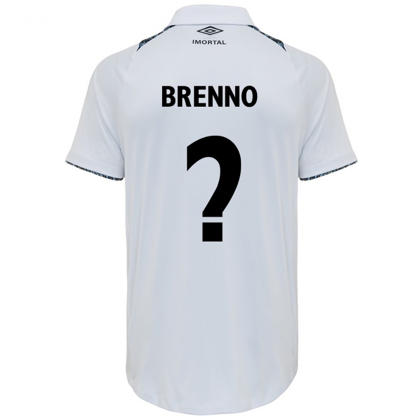 Niño Camiseta Brenno #0 Blanco Azul 2ª Equipación 2024/25 La Camisa