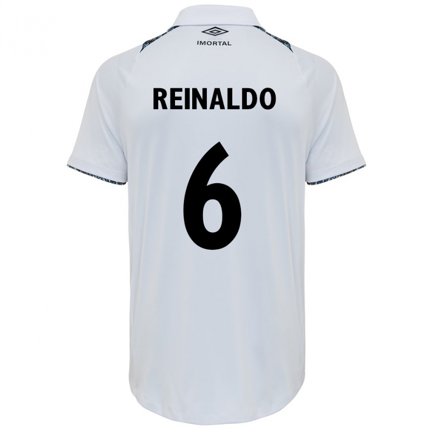 Niño Camiseta Reinaldo #6 Blanco Azul 2ª Equipación 2024/25 La Camisa