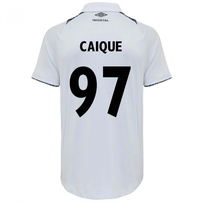 Niño Camiseta Caíque #97 Blanco Azul 2ª Equipación 2024/25 La Camisa