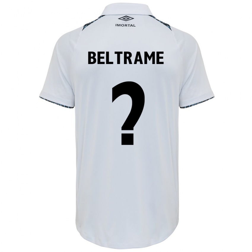 Niño Camiseta Thiago Beltrame #0 Blanco Azul 2ª Equipación 2024/25 La Camisa