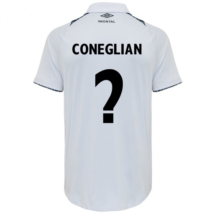 Niño Camiseta Arthur Coneglian #0 Blanco Azul 2ª Equipación 2024/25 La Camisa