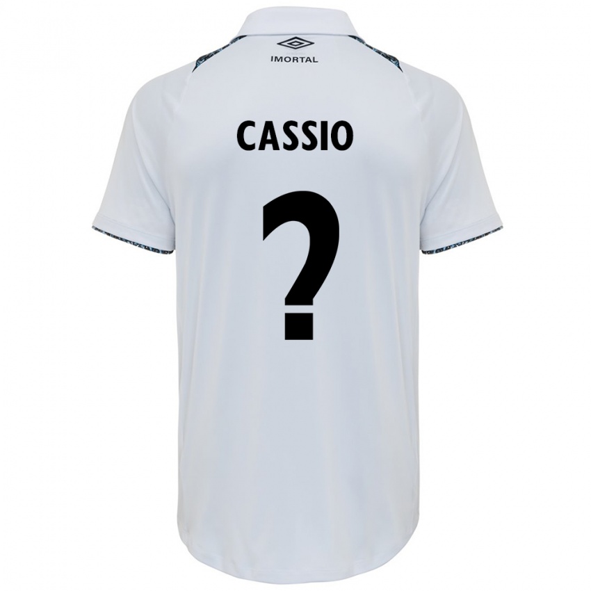 Niño Camiseta Cássio #0 Blanco Azul 2ª Equipación 2024/25 La Camisa