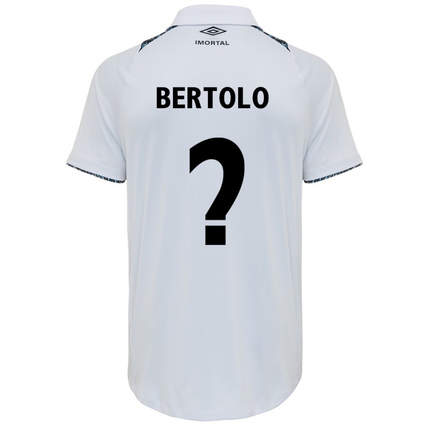 Niño Camiseta Mateus Bertolo #0 Blanco Azul 2ª Equipación 2024/25 La Camisa