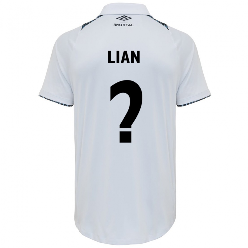 Niño Camiseta Lian #0 Blanco Azul 2ª Equipación 2024/25 La Camisa