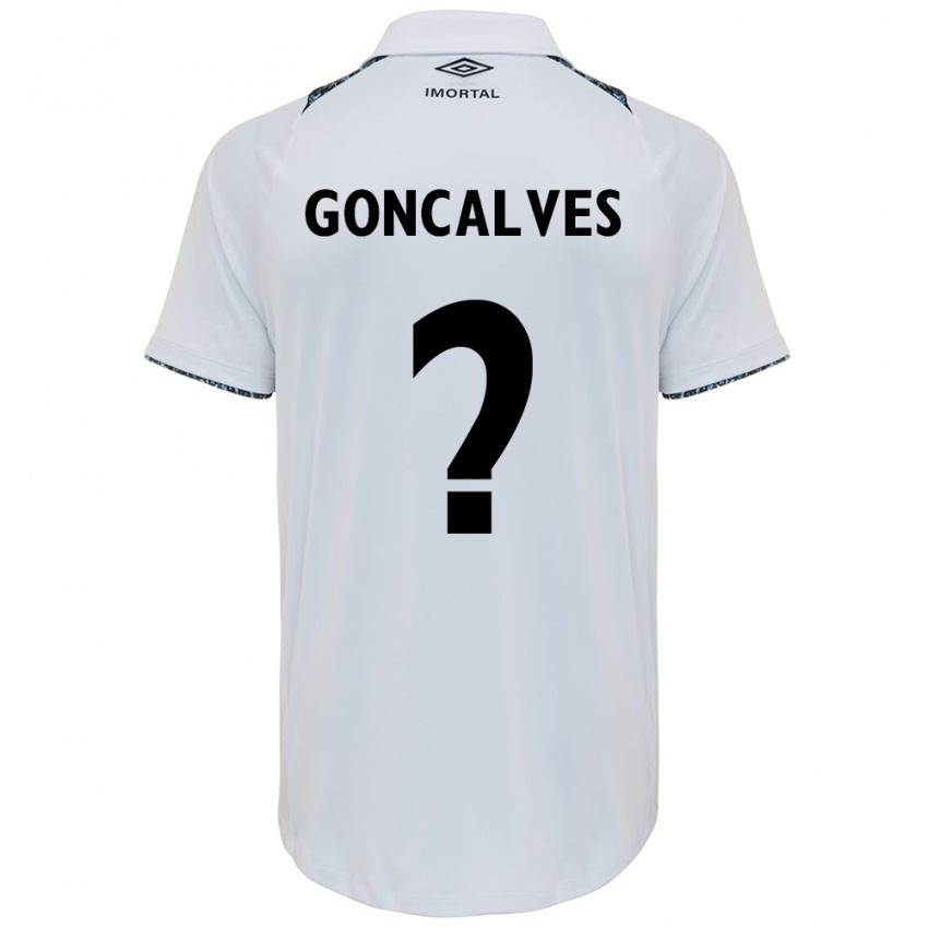 Niño Camiseta Matheus Gonçalves #0 Blanco Azul 2ª Equipación 2024/25 La Camisa