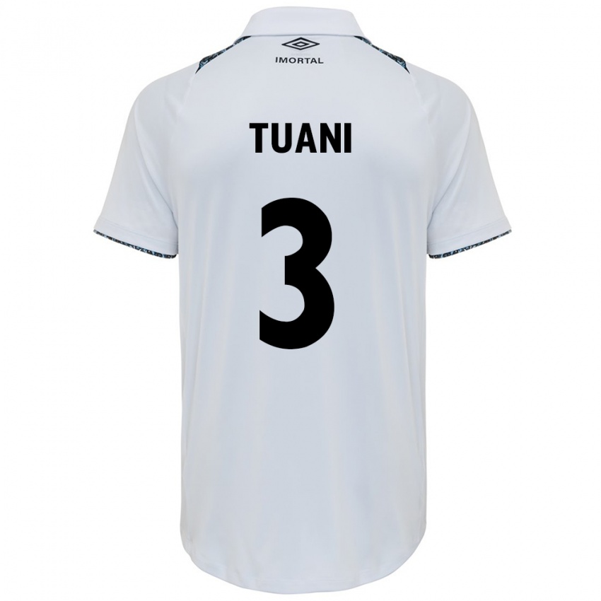 Niño Camiseta Tuani #3 Blanco Azul 2ª Equipación 2024/25 La Camisa