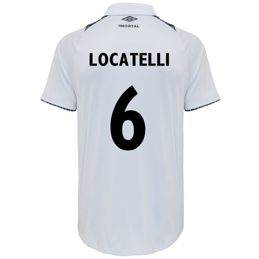 Niño Camiseta Natane Locatelli #6 Blanco Azul 2ª Equipación 2024/25 La Camisa