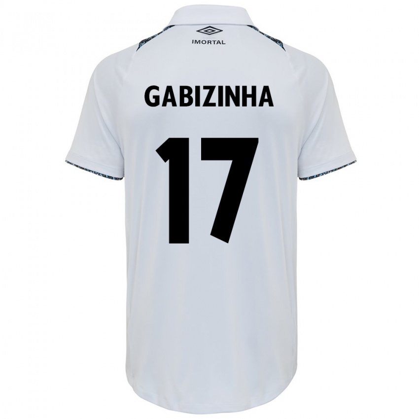 Niño Camiseta Gabizinha #17 Blanco Azul 2ª Equipación 2024/25 La Camisa