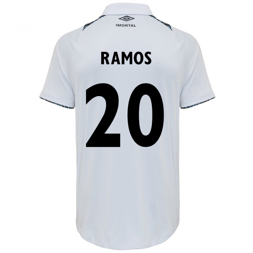 Niño Camiseta Mónica Ramos #20 Blanco Azul 2ª Equipación 2024/25 La Camisa