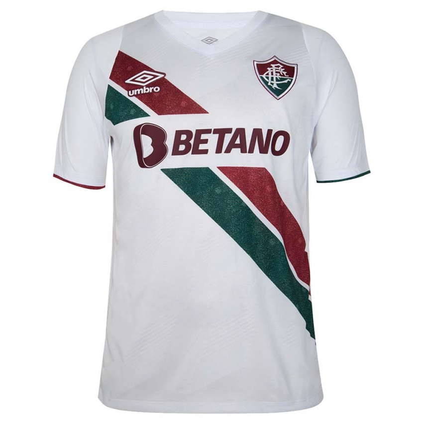 Niño Camiseta João Lourenço #0 Blanco Verde Granate 2ª Equipación 2024/25 La Camisa